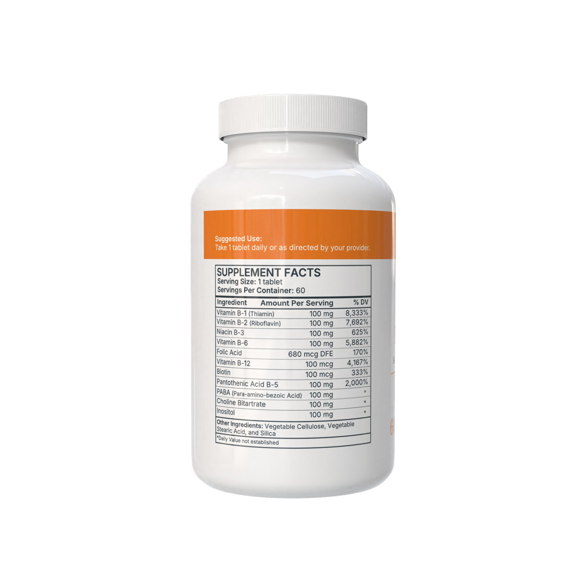 Harvest615 Super B-Complex 100 Supplement Facts